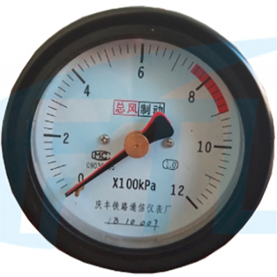 YTS-80Z雙針壓力表(地(dì)鐵(tiě)專用(yòng))